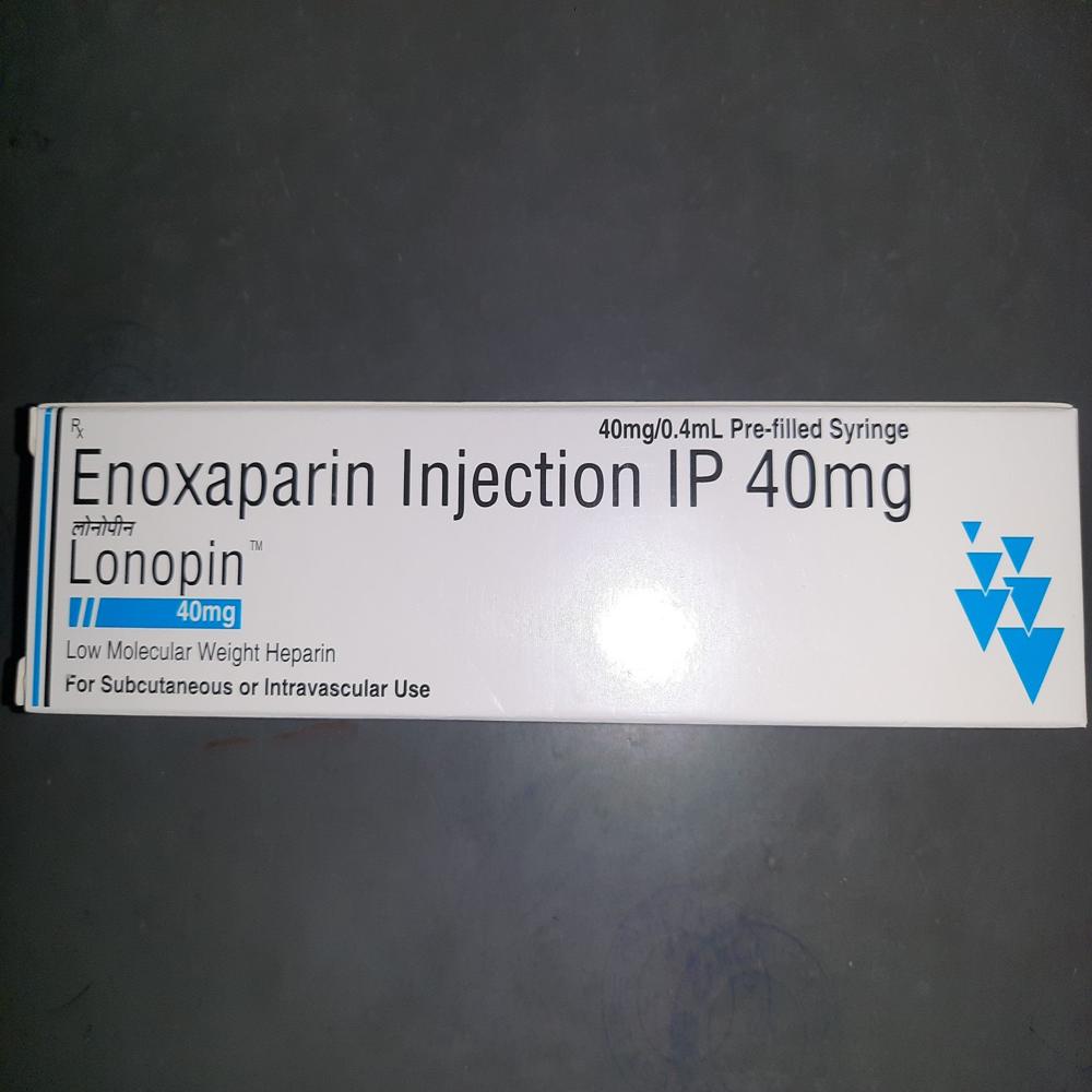 Lonopin Enoxaparin Injection 40mg - Shelf Life: 12 Months