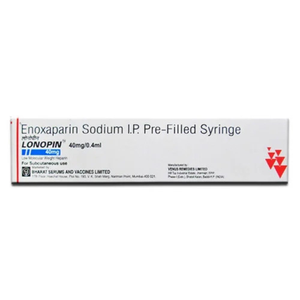 Lonopin Enoxaparin Injection 40mg - Shelf Life: 12 Months