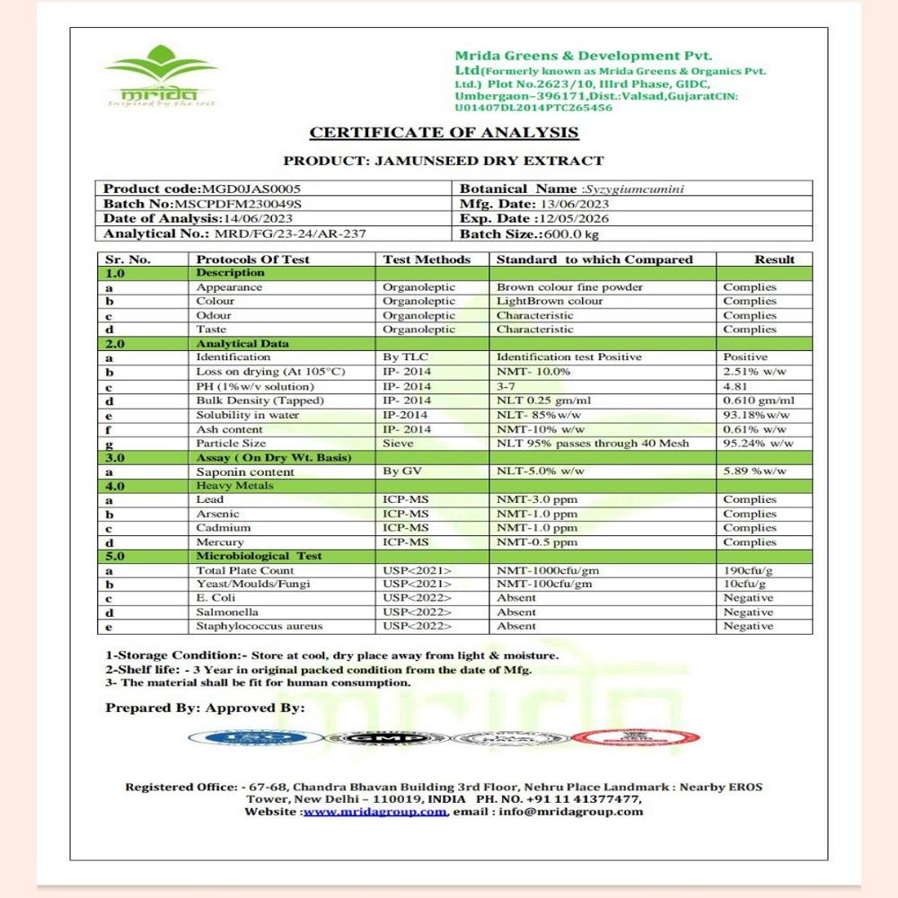 Jamun Extract Powder