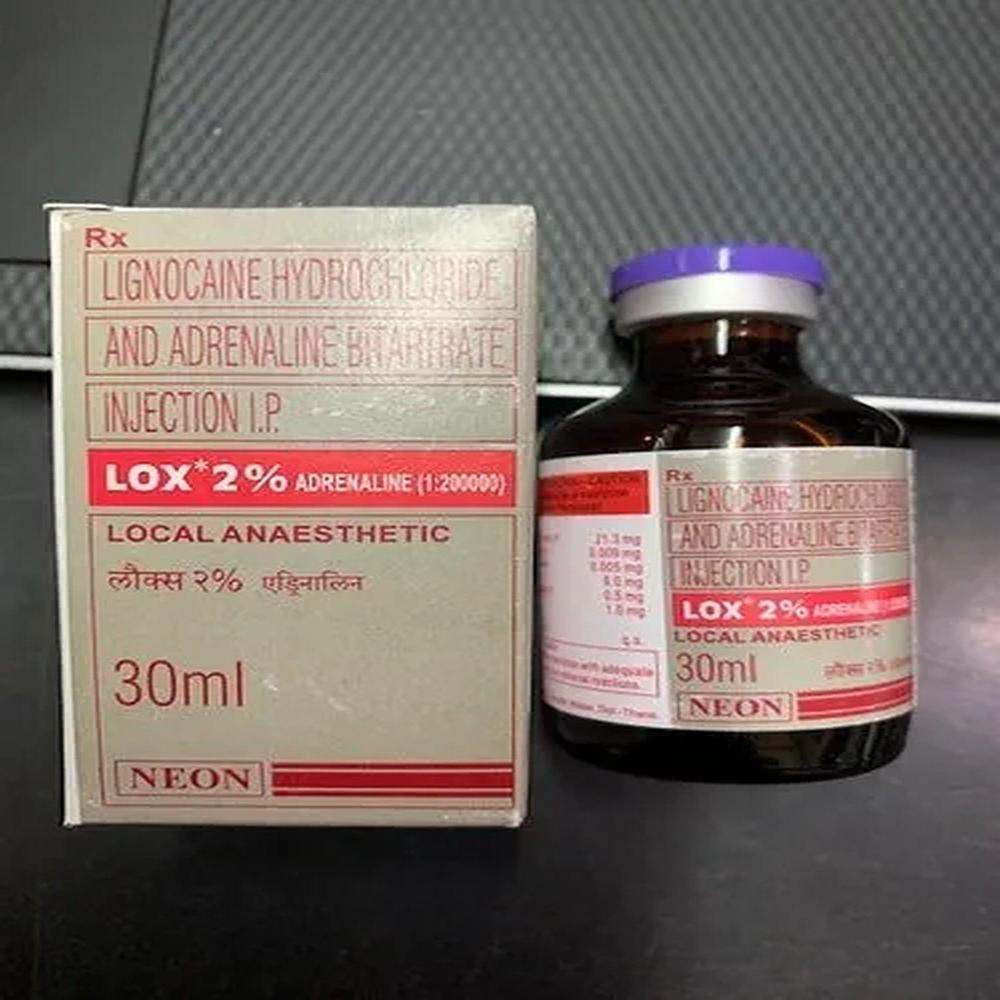 Lox Lidocaine & Adrenaline Injection 2% 