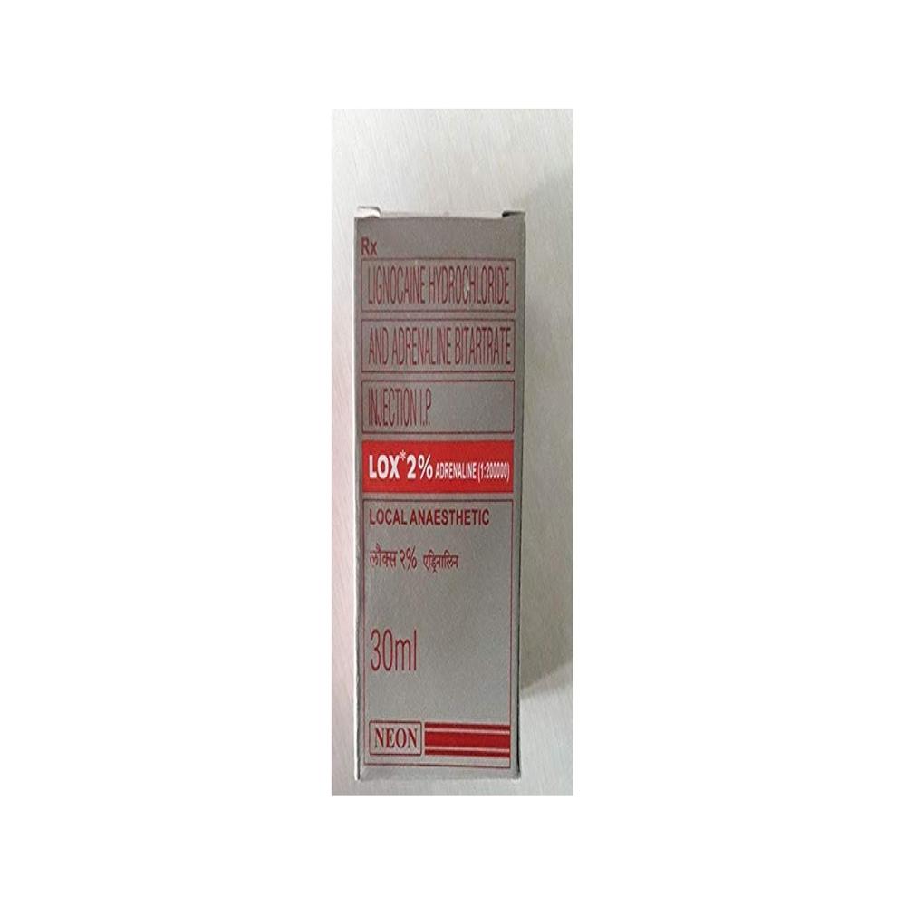 Lox Lidocaine & Adrenaline Injection 2% 