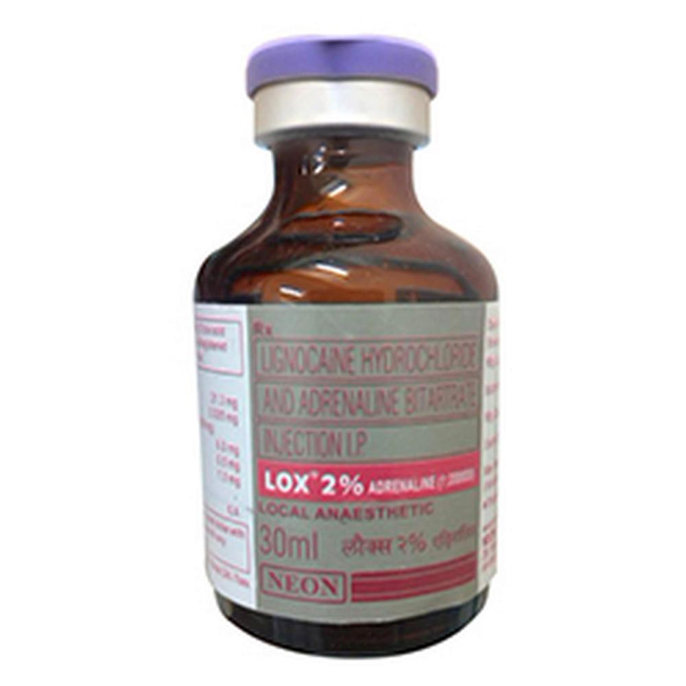 Lox Lidocaine & Adrenaline Injection 2% 