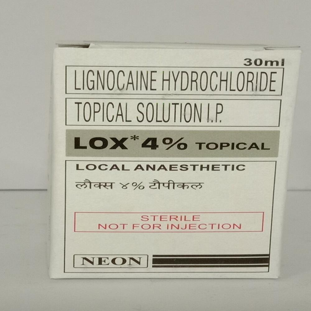 Lox Lignocaine Topical Injection 4% - Age Group: Adult
