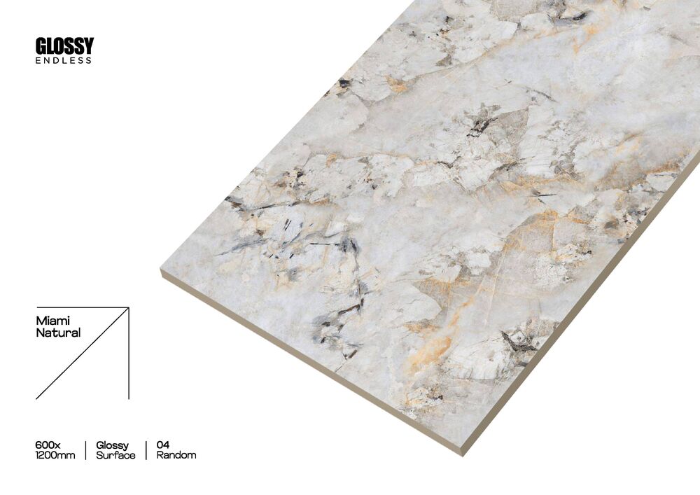 glossy finish floor tiles