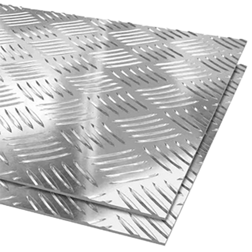 Aluminium Chequered Plate - High Grade Aluminum, Standard Size Rectangular Shape, Silver Color | Ideal For Industrial Applications
