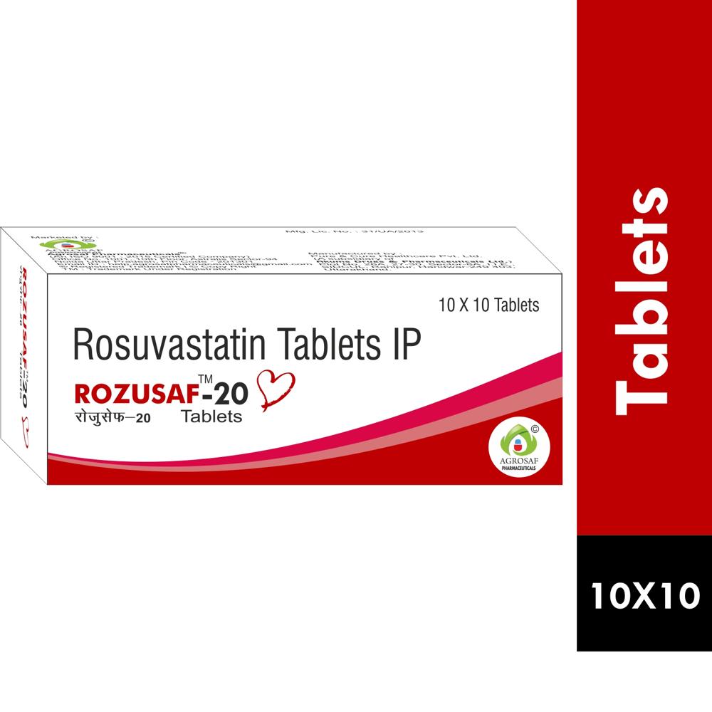 ROZUSAF F 20MG TABLET - Rosuvastatin (20mg) +Fenofibrate (160mg)