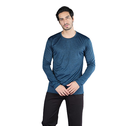 Dri Fit Melange Full Sleeve T-Shirt - Color: Gray