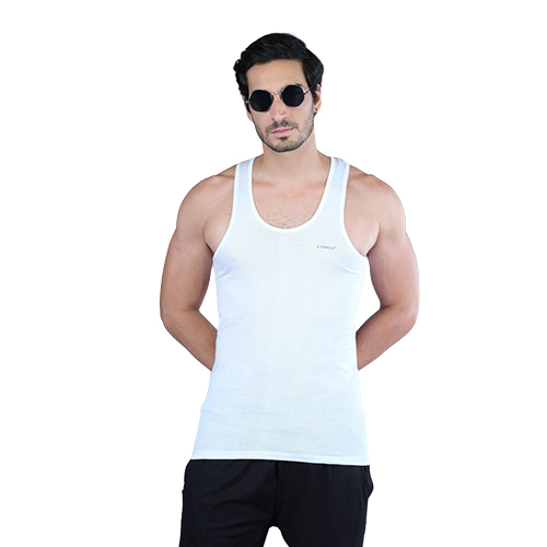 Mens White Vest
