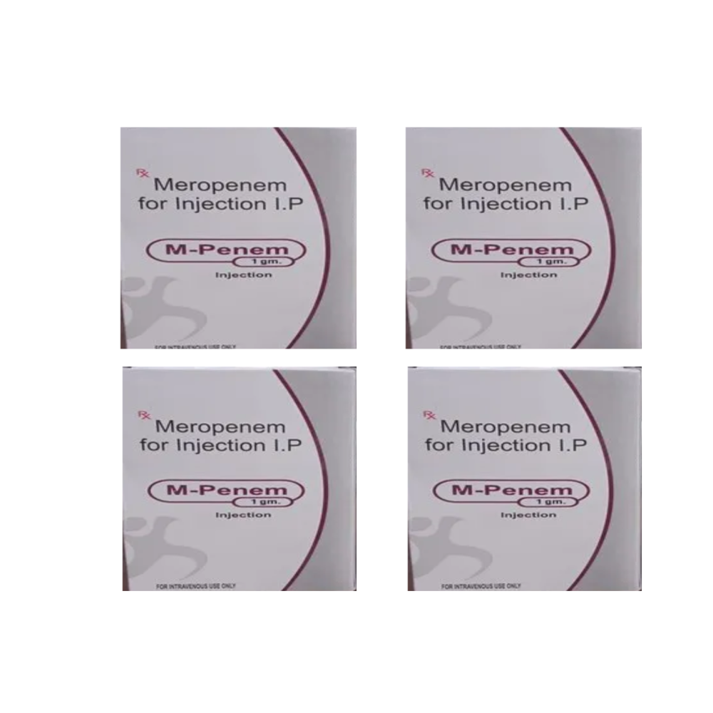 M Penem Meropenem  Injection 1000 mg