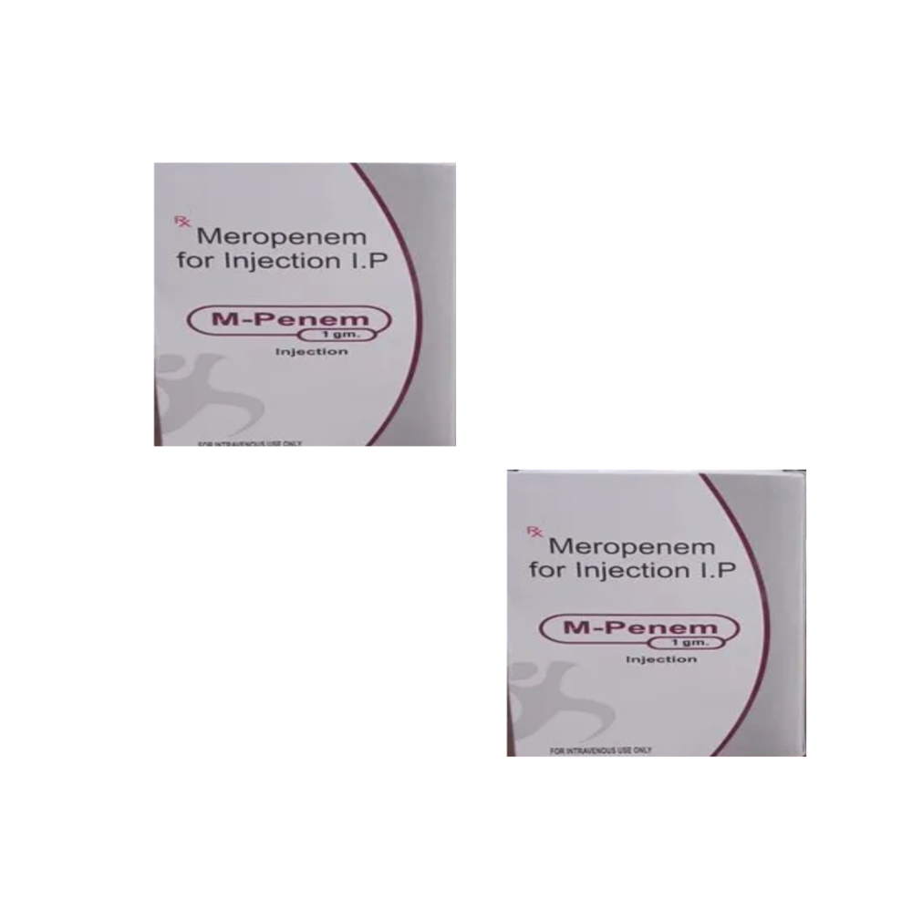 M Penem Meropenem  Injection 1000 mg