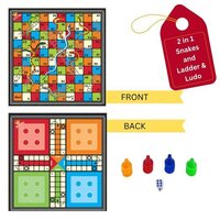 2 in 1 Ludo & Snakes and Ladders Board Game  big size
