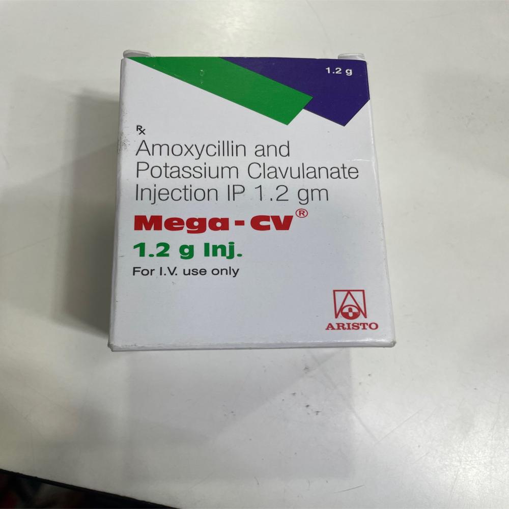 Mega Cv Amoxycillin & Clavulanic Acid Injection 1.2gm - Grade: Medicine Grade