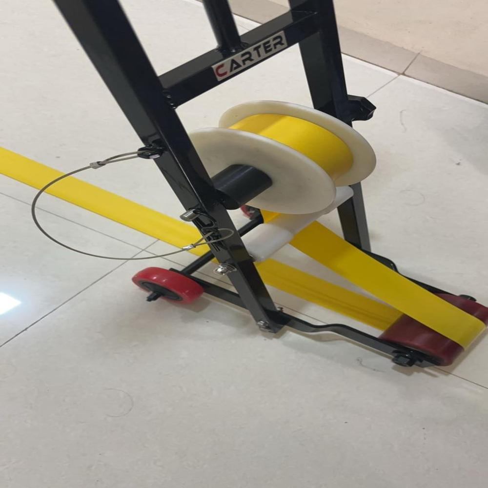 Floor Marking Tape Applicator Machine - Color: Yellow