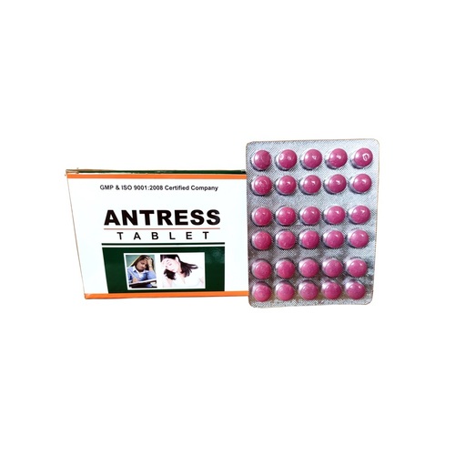 Antress Tablet - 60 Tablets Pack | Herbal Medicine for Anxiety Relief, Non-Habit Forming, Suitable for All Ages, Enhances Memory and Concentration, Natural Tranquilizer