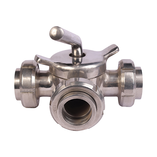 Three Way Dairy Valve - Material: Stainless Steel