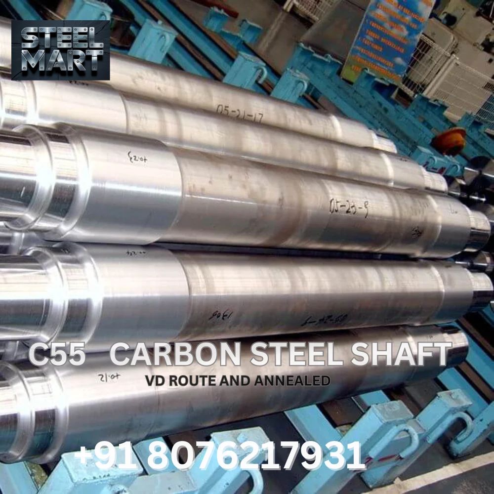 C55 VD Route And Annealed Heavy Duty Forged Shaft