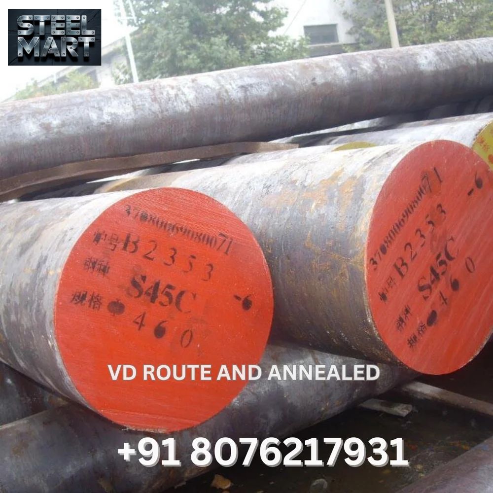 C45 VD Route And Annealed Heavy Duty Forged Round Bar