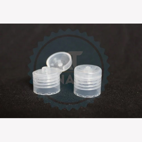 Transparent Flip Top Cap - Diameter: 24 Millimeter (Mm)