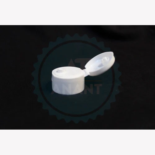 White Flip Top Cap - Diameter: 28 Millimeter (Mm)