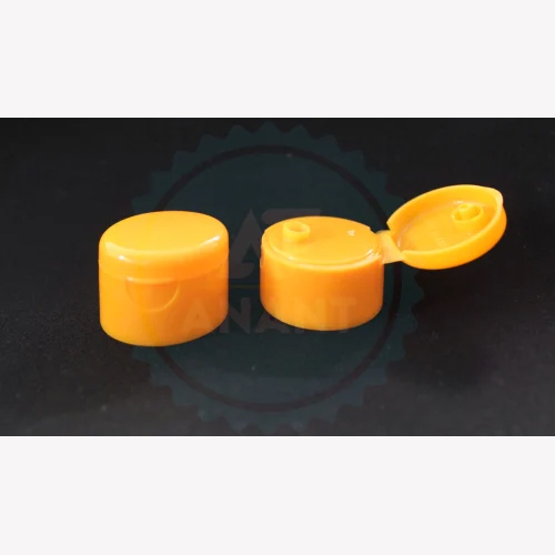 28 Mm Plastic Bottle Flip Top Cap (1810) - Color: Yellow