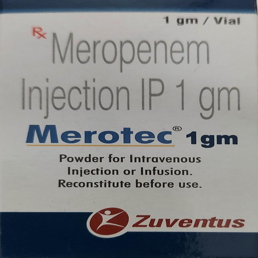 Merotec Meropenem Injection 1000mg - Grade: Medicine Grade
