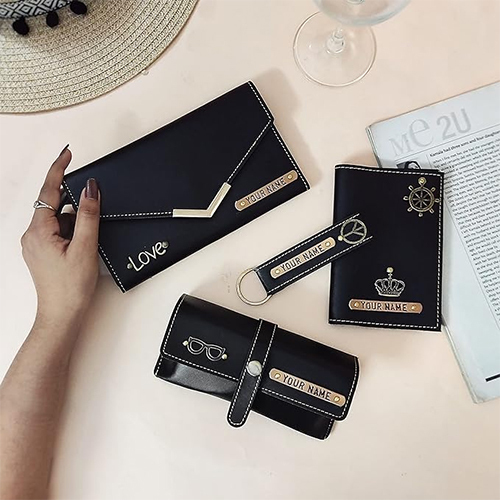 Ladies Wallet Combo - Color: Black