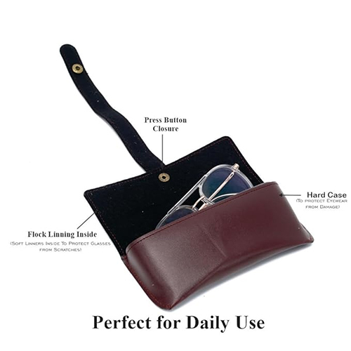 Leather Sunglass Cover - Color: Brown
