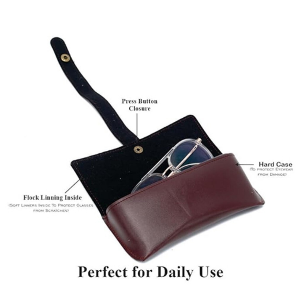Leather Sunglass Cover - Color: Brown