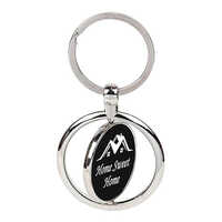 Rotating Round Keychain