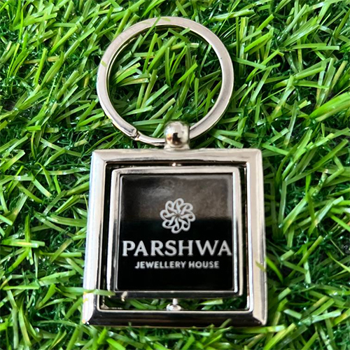 Rotating Square Keychain - Color: Black