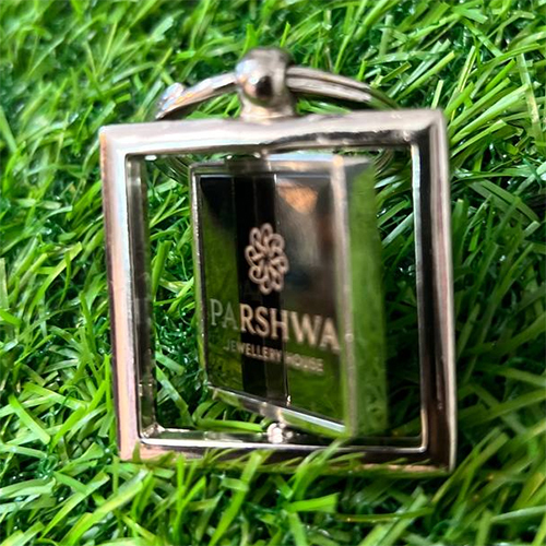 Rotating Square Keychain - Color: Black