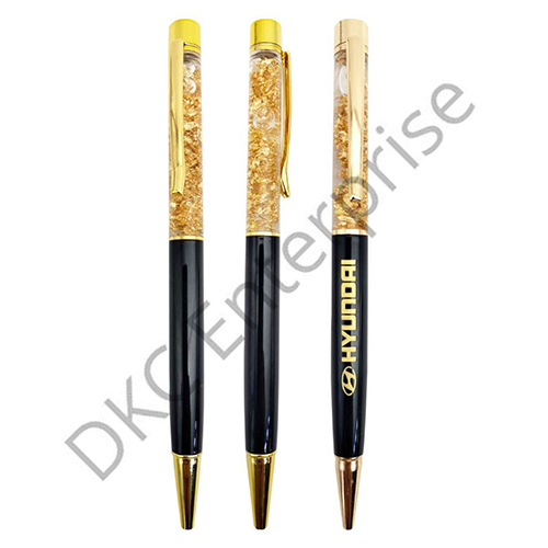 A7 Gold Flake Pen - Color: Black