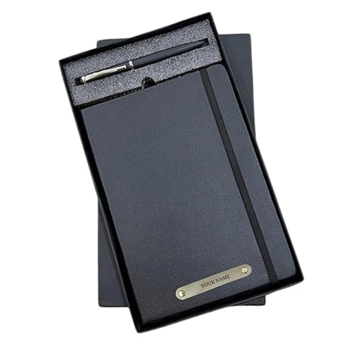 Grey 2 In 1 Sr 201 Diary Pen - Color: Black