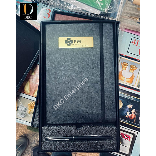 Grey 2 In 1 Sr 201 Diary Pen - Color: Black