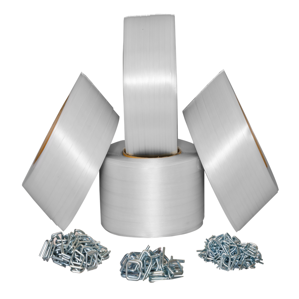 POLYESTER STRAP FOR CONSTUCTION MATERIAL