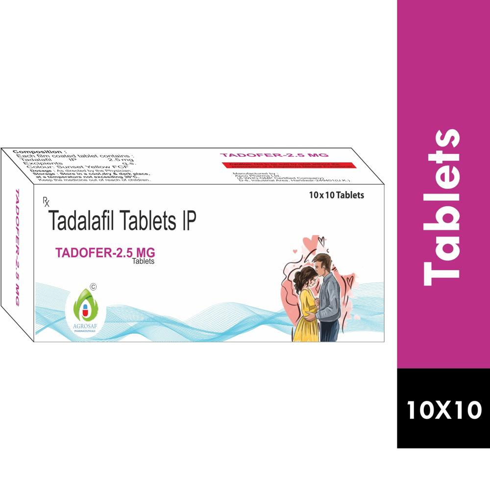 TADOFER 2.5 MG TABLETS - TADALAFIL IP 2.5 MG, EXCIPIENTS Q.S