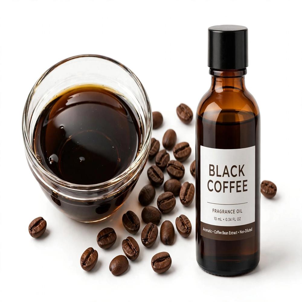 Black Coffee Oil - 100% Pure Coffea Arabica, Deep Brown Liquid, Cold Pressed | Aromatherapy, Anti-Inflammatory, Antioxidant Properties