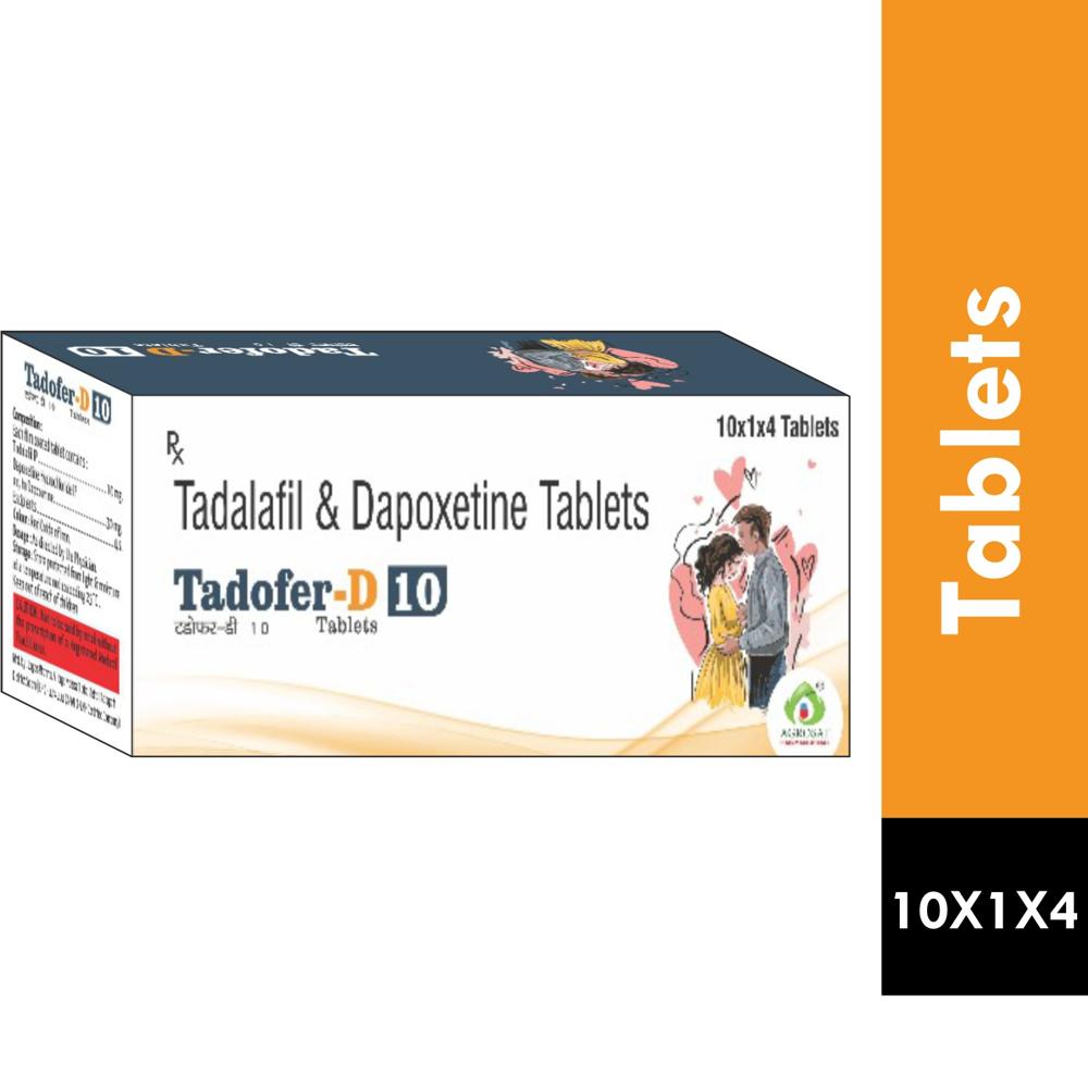 TADOFER D 10 TABLET - TADALAFIL 10MG & DAPOXETINE 30MG TABLET