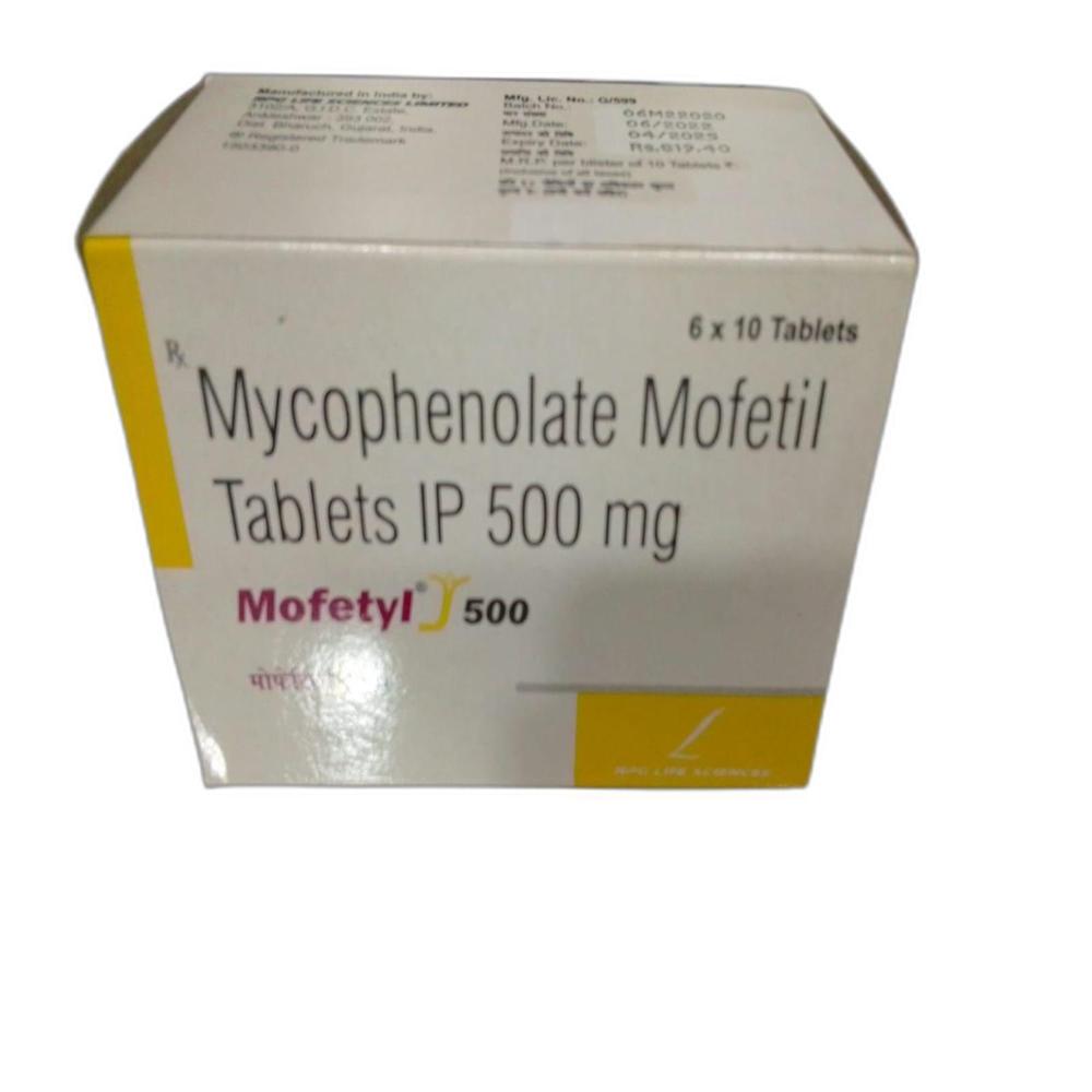 Mofetyl  Mycophenolate mofetil Tablet 500 mg
