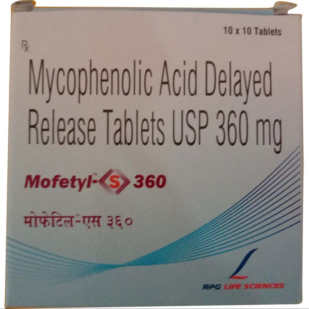 Mofetyl -S Mycophenolate Sodium Tablet 360mg - Drug Type: General Medicines
