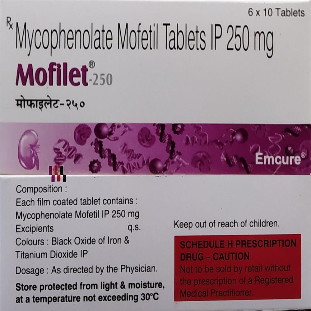 Mofilet Mycophenolate mofetil Tablet 250 mg