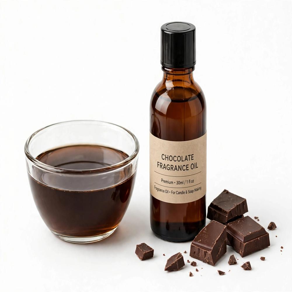 Chocolate Oil - Cold Pressed Pure Chocolate Beans 30ml Dark Brown Liquid | Non-Toxic Edible Grade Skin Friendly Sweet Chocolate Aroma