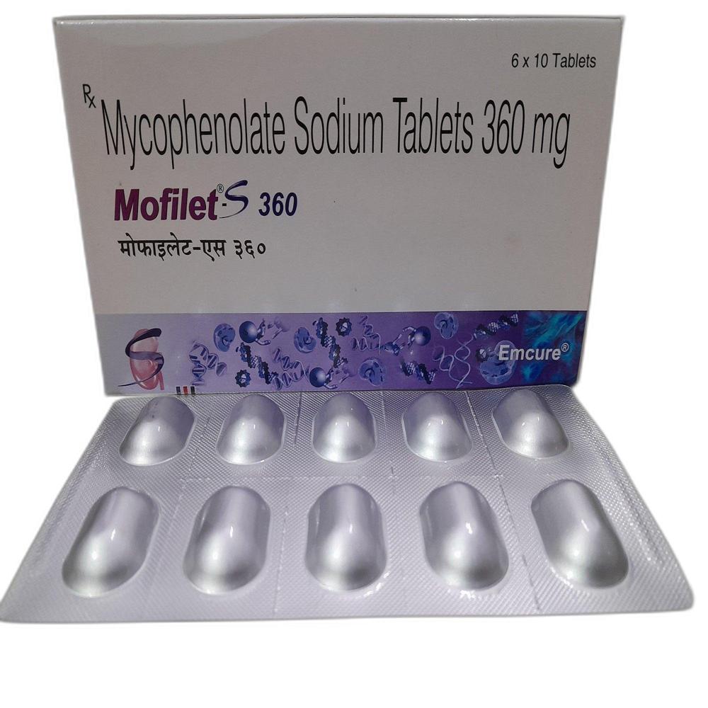 Mofilet S Mycophenolate sodium Tablet 360mg