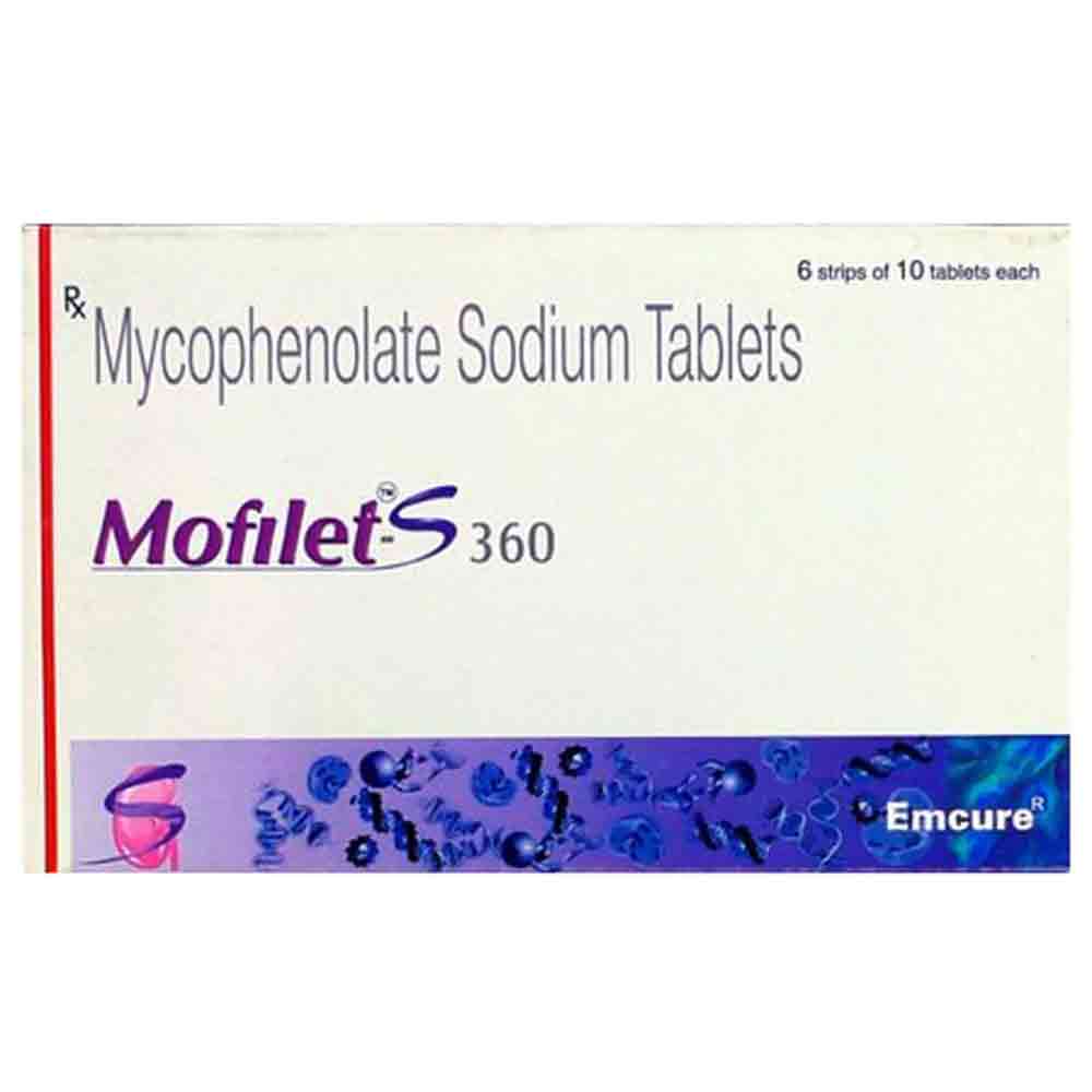 Mofilet S Mycophenolate sodium Tablet 360mg