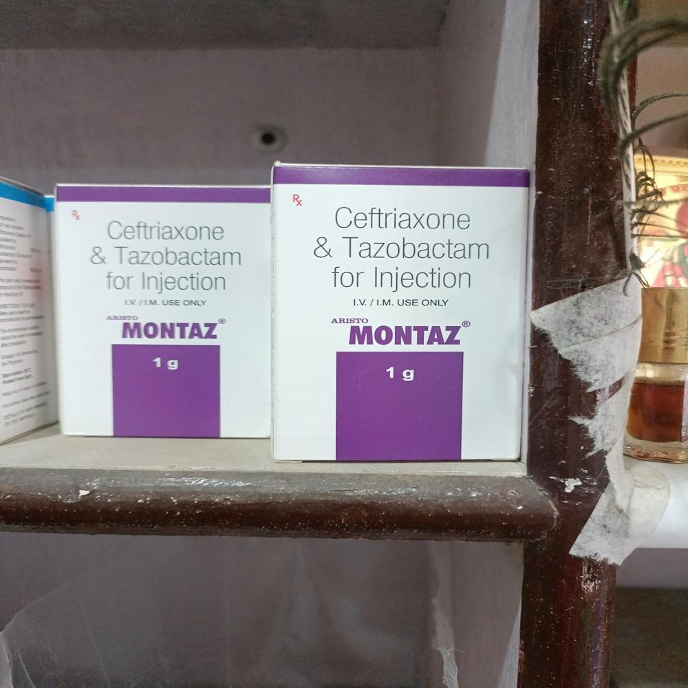 Montaz Ceftriaxone & Tazobactum Injection 1g