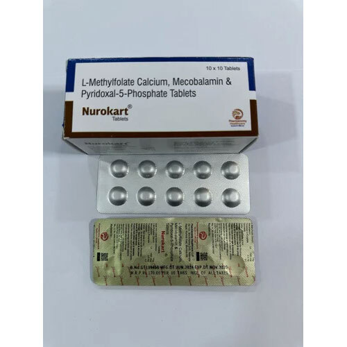 Nurokart L Methylfolate Calcium Mecobalamin Pyridoxal 5 Phosphate Tablets