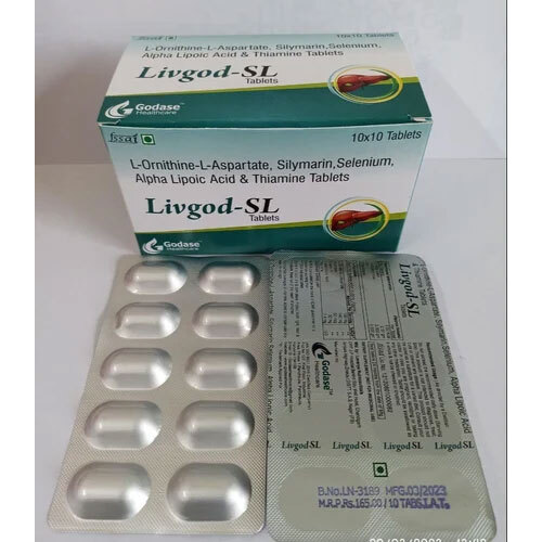 L Ornithine L Aspartate Silymarin Selenium Alpha Lipoic Acid Thiamine Tablets - Drug Type: General Medicines