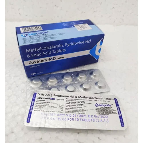 Methylcobalamin Pyridoxine HCL Folic Acid Tablets