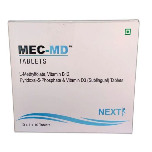 Mec MD L Methylfolate VitaminB12 Pyridoxal 5 Phosphate & Vitamin D3 Sublingual Tablets