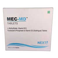 Mec Md L Methylfolate Vitaminb12 Pyridoxal 5 Phosphate & Vitamin D3 Sublingual Tablets - Drug Type: General Medicines